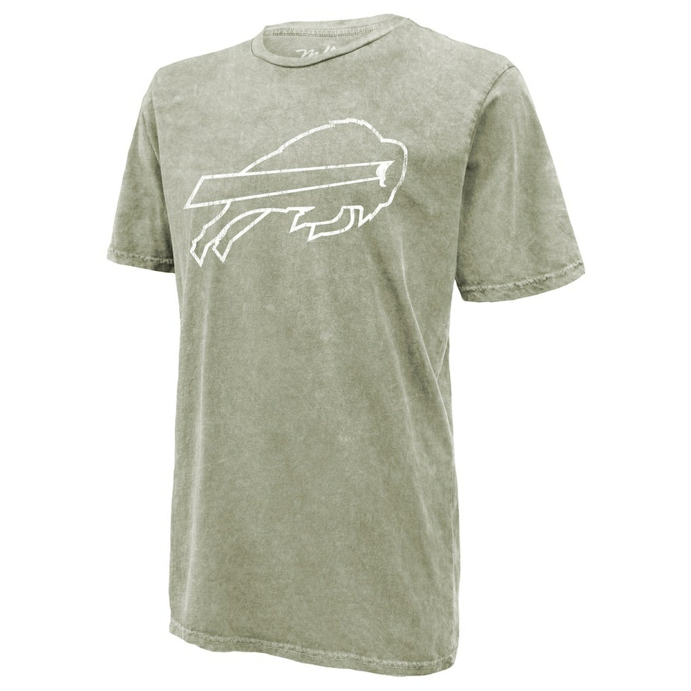 Josh Allen Buffalo Bills Majestic Threads Mineral Wash Name & Number T-Shirt Moss Green