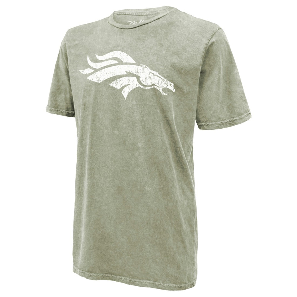 Bo Nix Denver Broncos Majestic Threads Mineral Wash Name & Number T-Shirt Moss Green