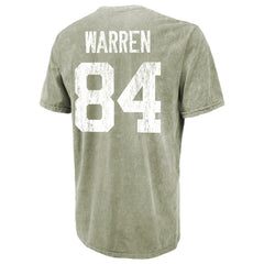 Tyler Warren Indianapolis Colts Majestic Threads Mineral Wash Name & Number T-Shirt Moss Green