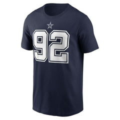 Quinnen Williams Dallas Cowboys Player Name & Number T-Shirt Navy