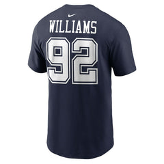 Quinnen Williams Dallas Cowboys Player Name & Number T-Shirt Navy