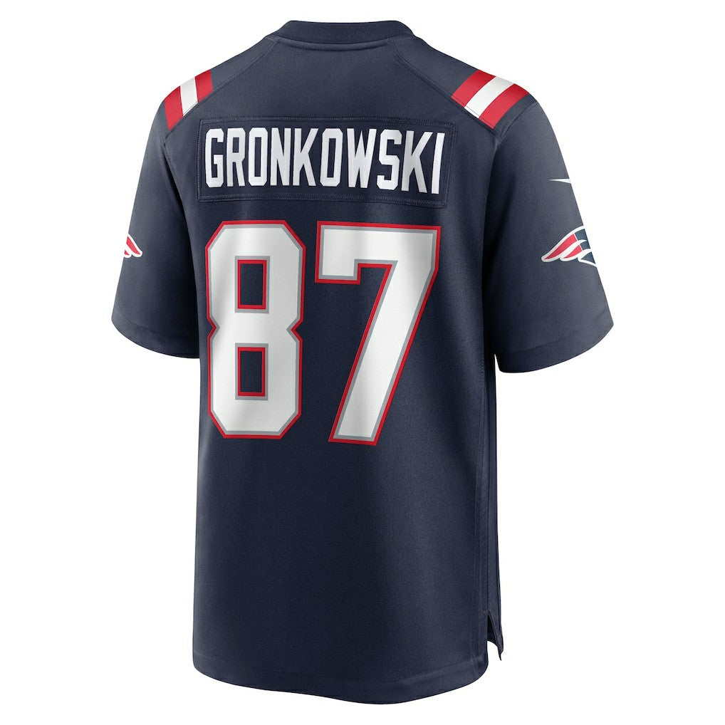 NFL Rob Gronkowski New England Patriots Team Retired Player Game Jersey - Navy
