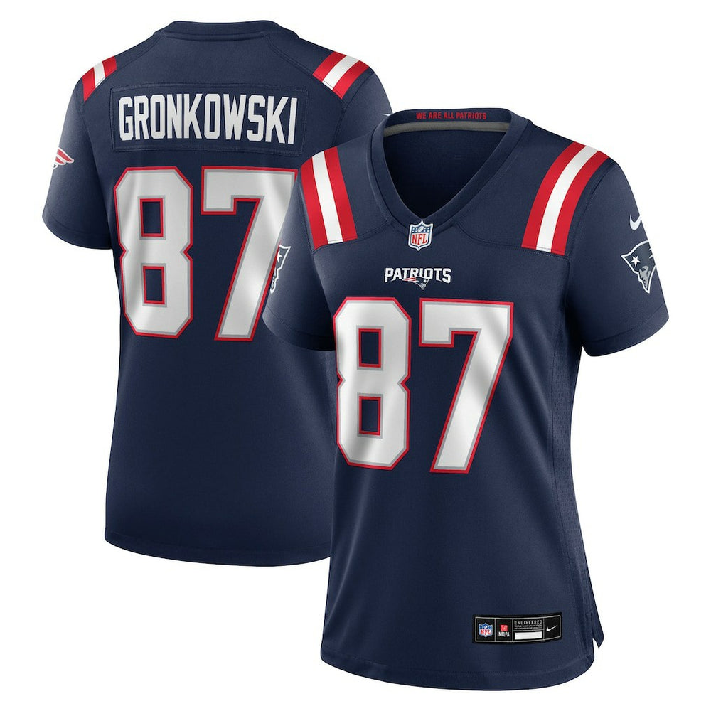 NFL Rob Gronkowski New England Patriots Women's Team Retired Player Game Jersey - Navy