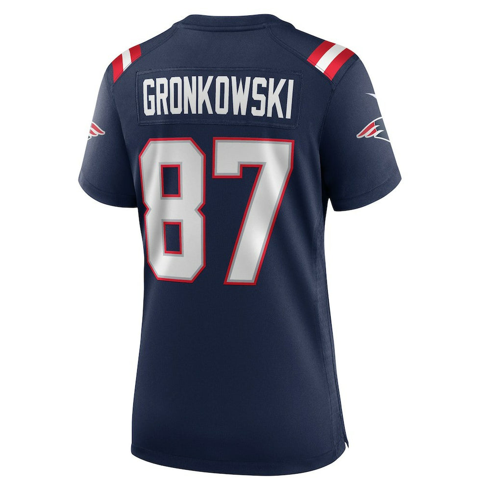 NFL Rob Gronkowski New England Patriots Women's Team Retired Player Game Jersey - Navy