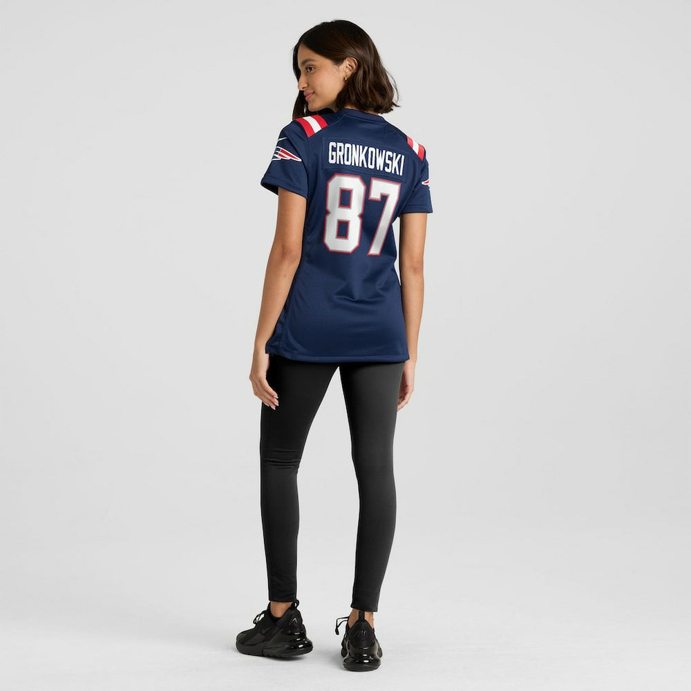 NFL Rob Gronkowski New England Patriots Women's Team Retired Player Game Jersey - Navy