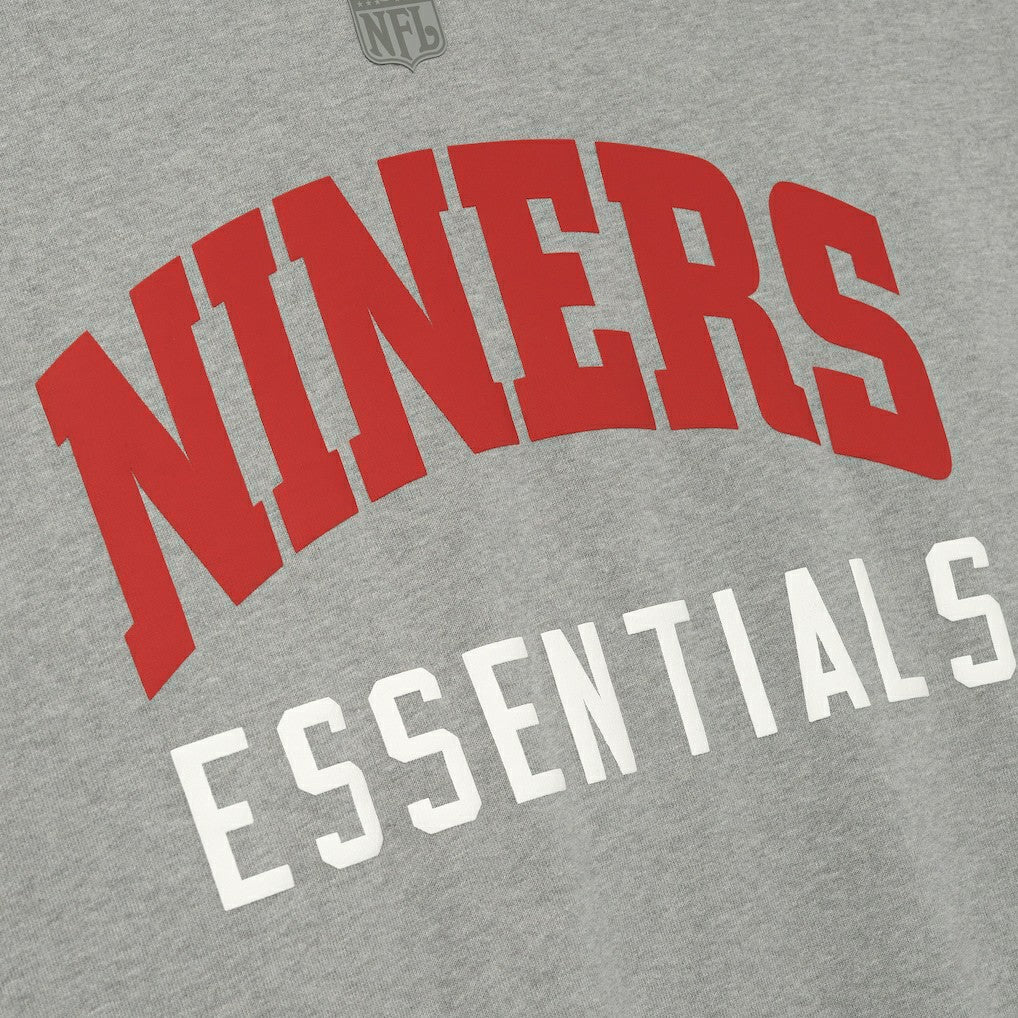 San Francisco 49ers Fear of God x NFL Unisex 3/4-Sleeve T-Shirt Heather Gray