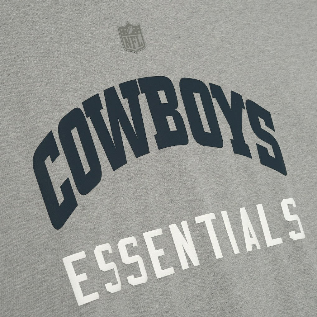 Dallas Cowboys Fear of God x NFL Unisex 3/4-Sleeve T-Shirt Heather Gray