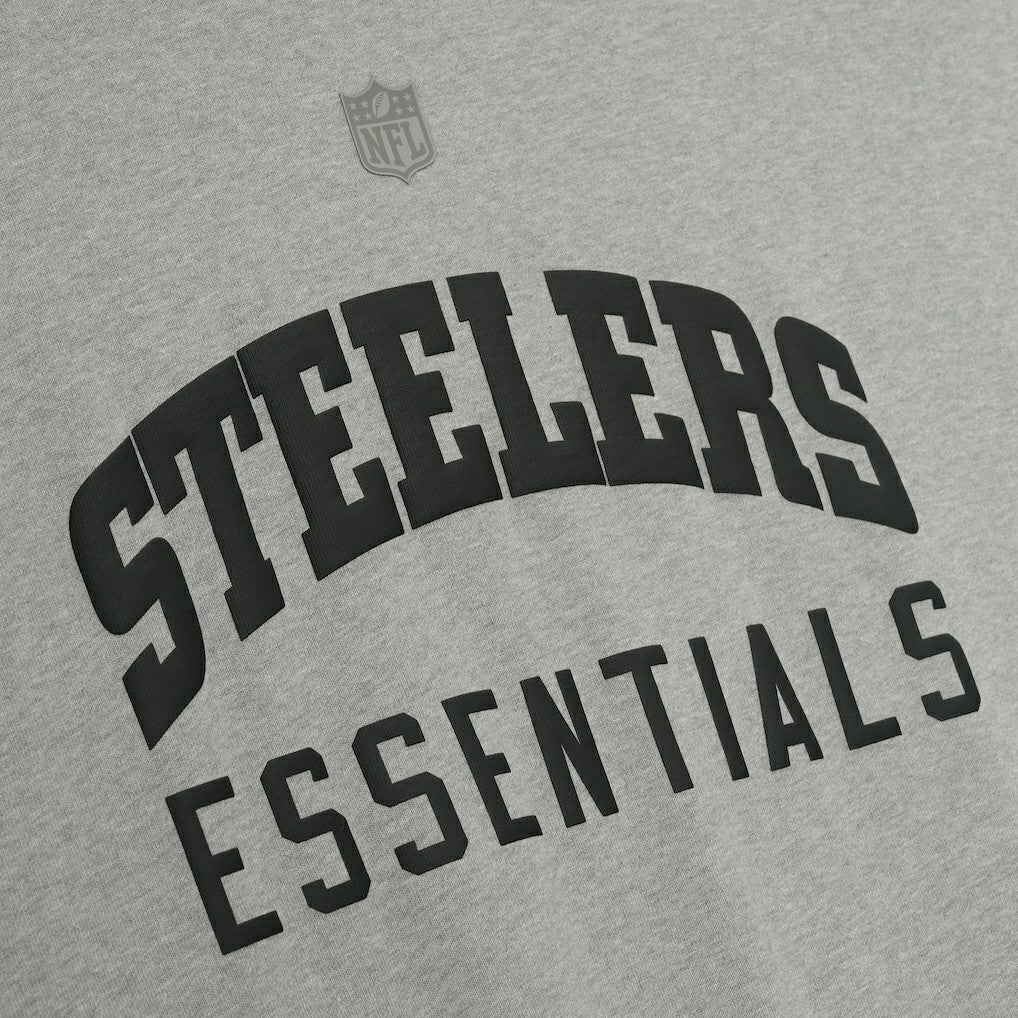 Pittsburgh Steelers Fear of God x NFL Unisex 3/4-Sleeve T-Shirt Heather Gray