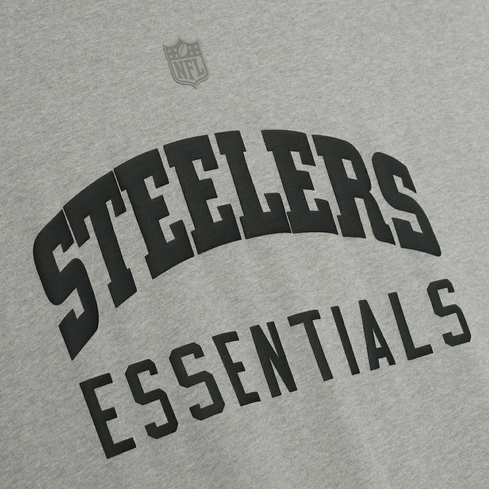 Pittsburgh Steelers Fear of God x NFL Unisex 3/4-Sleeve T-Shirt Heather Gray