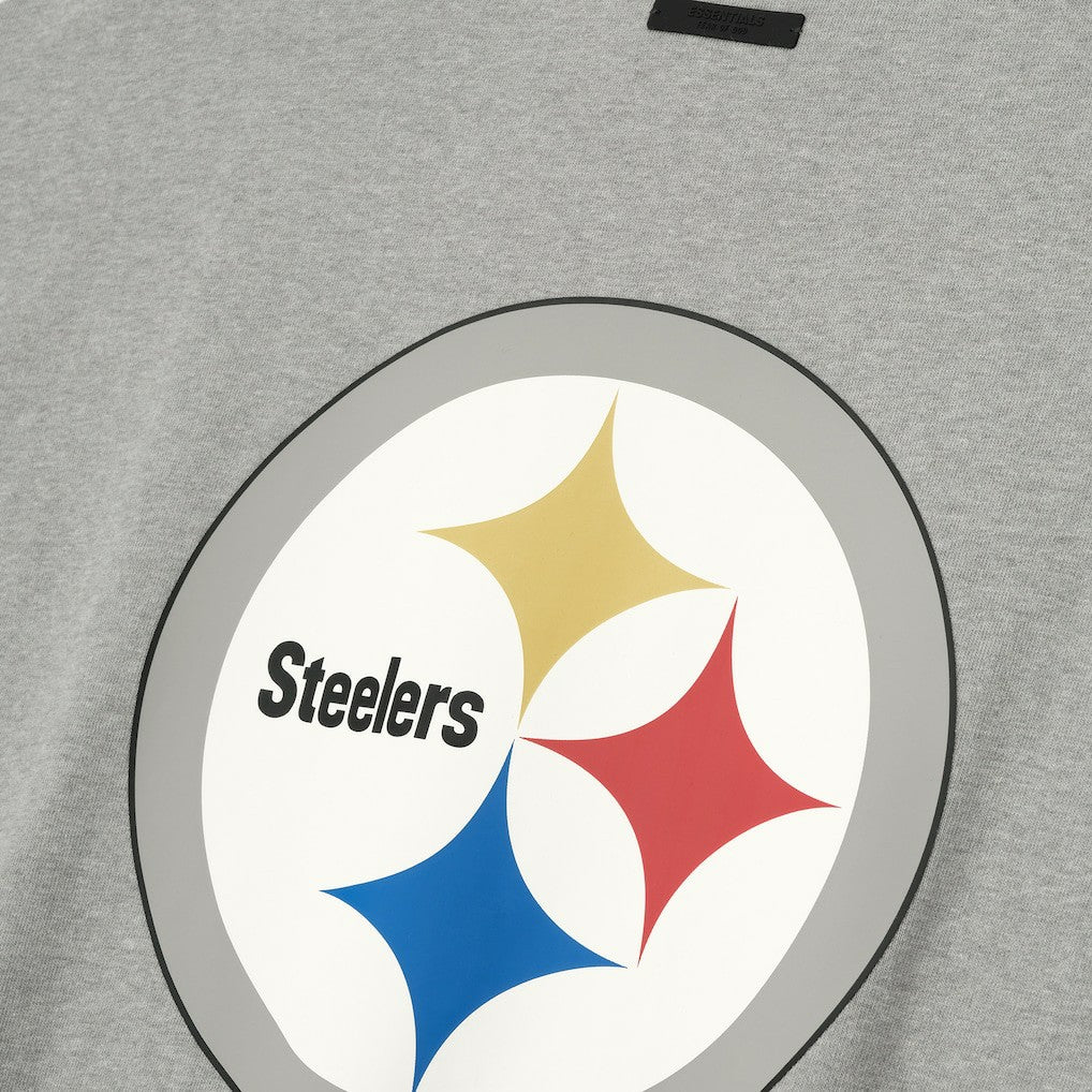 Pittsburgh Steelers Fear of God x NFL Unisex 3/4-Sleeve T-Shirt Heather Gray