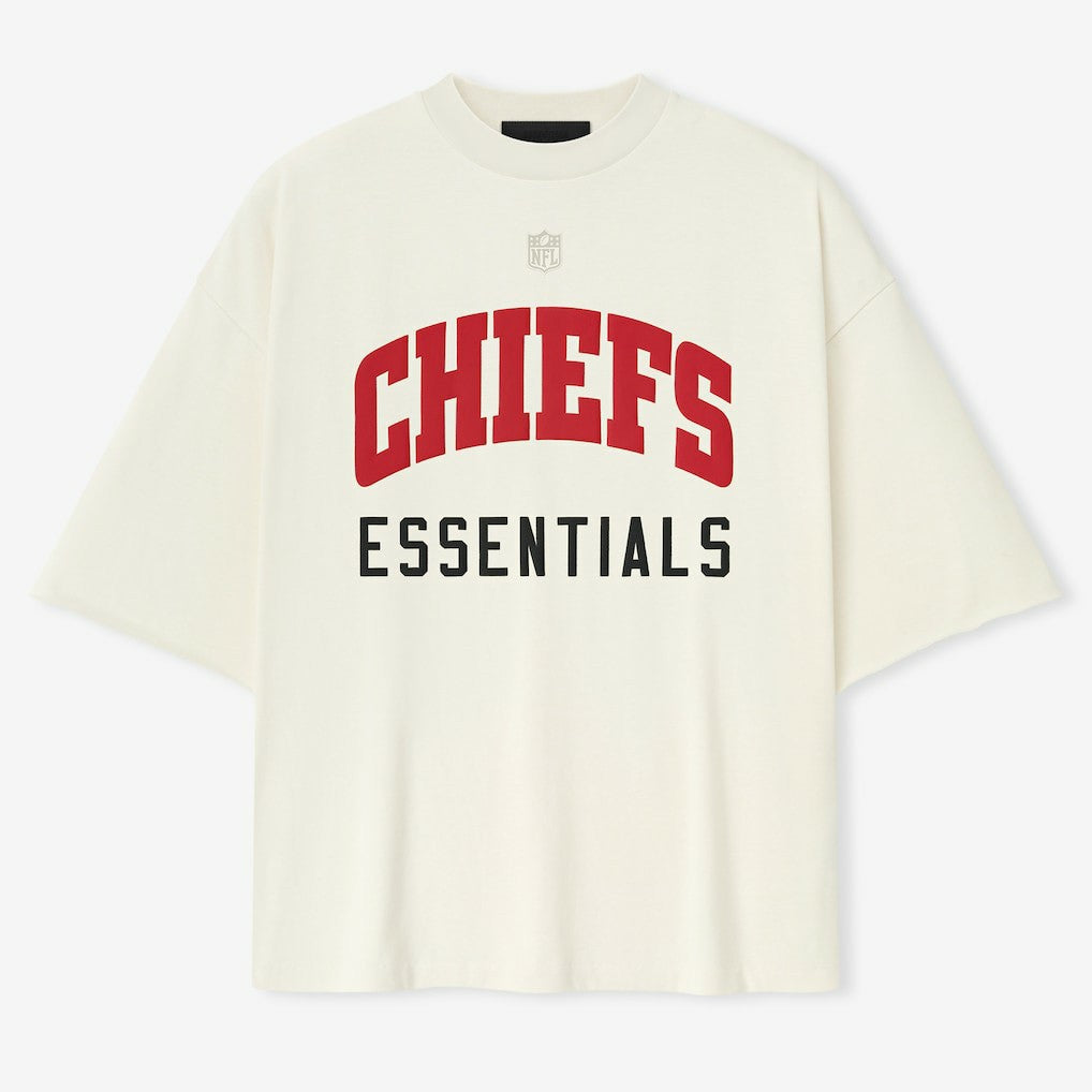 Kansas City Chiefs Fear of God x NFL Unisex 3/4-Sleeve T-Shirt Cream