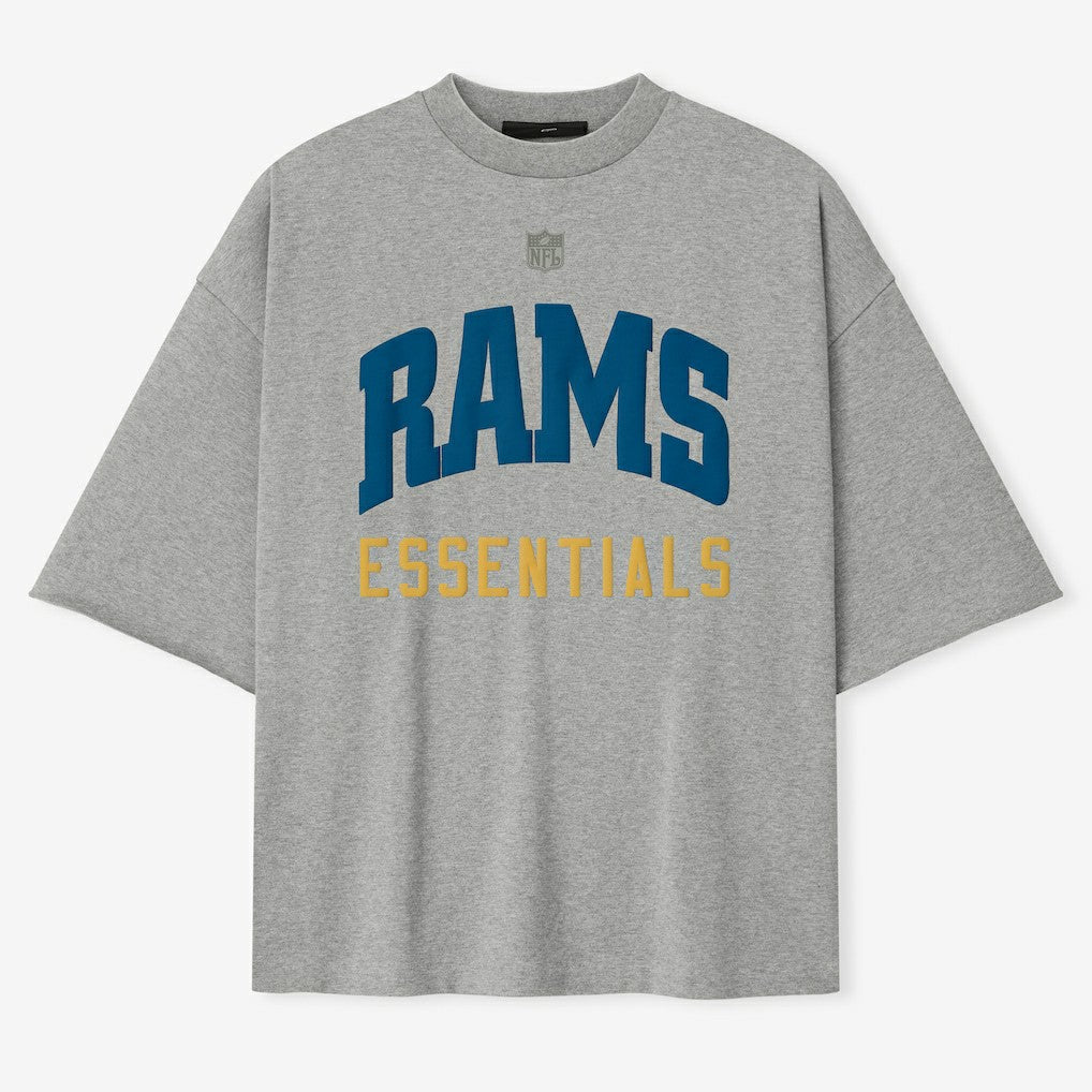 Los Angeles Rams Fear of God x NFL Unisex 3/4-Sleeve T-Shirt Heather Gray
