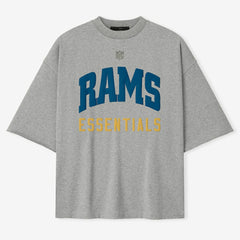 Los Angeles Rams Fear of God x NFL Unisex 3/4-Sleeve T-Shirt Heather Gray