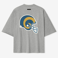 Los Angeles Rams Fear of God x NFL Unisex 3/4-Sleeve T-Shirt Heather Gray
