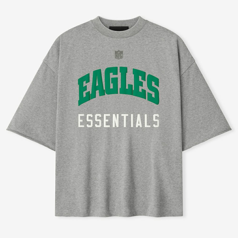 Philadelphia Eagles Fear of God x NFL Unisex 3/4-Sleeve T-Shirt Heather Gray