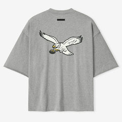 Philadelphia Eagles Fear of God x NFL Unisex 3/4-Sleeve T-Shirt Heather Gray