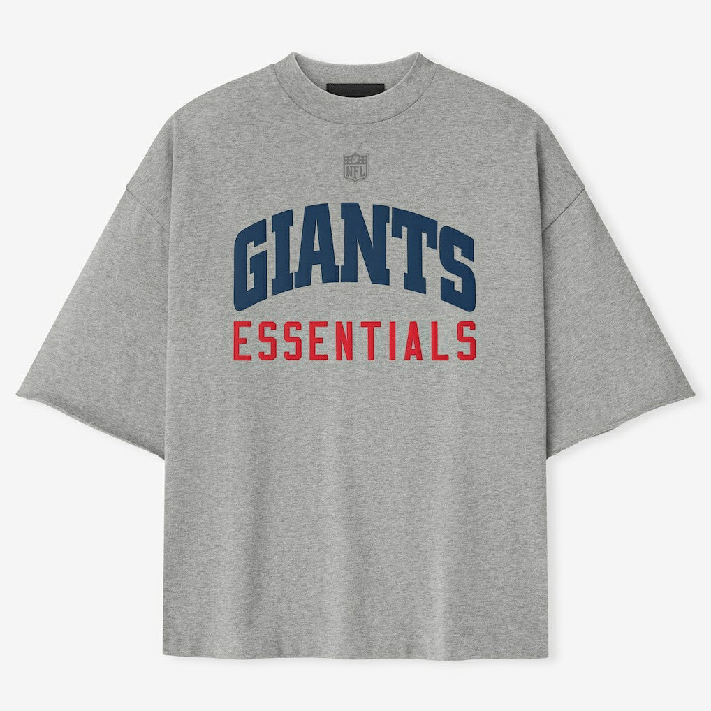 New York Giants Fear of God x NFL Unisex 3/4-Sleeve T-Shirt Heather Gray