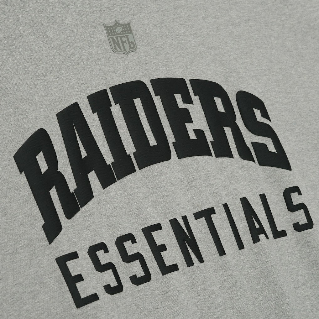 Las Vegas Raiders Fear of God x NFL Unisex 3/4-Sleeve T-Shirt Heather Gray