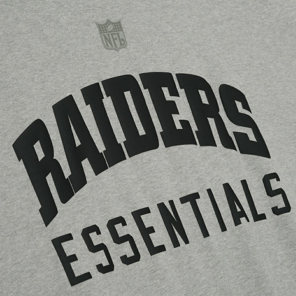 Las Vegas Raiders Fear of God x NFL Unisex 3/4-Sleeve T-Shirt Heather Gray
