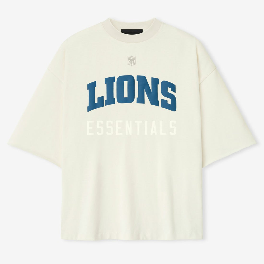 Detroit Lions Fear of God x NFL Unisex 3/4-Sleeve T-Shirt Cream