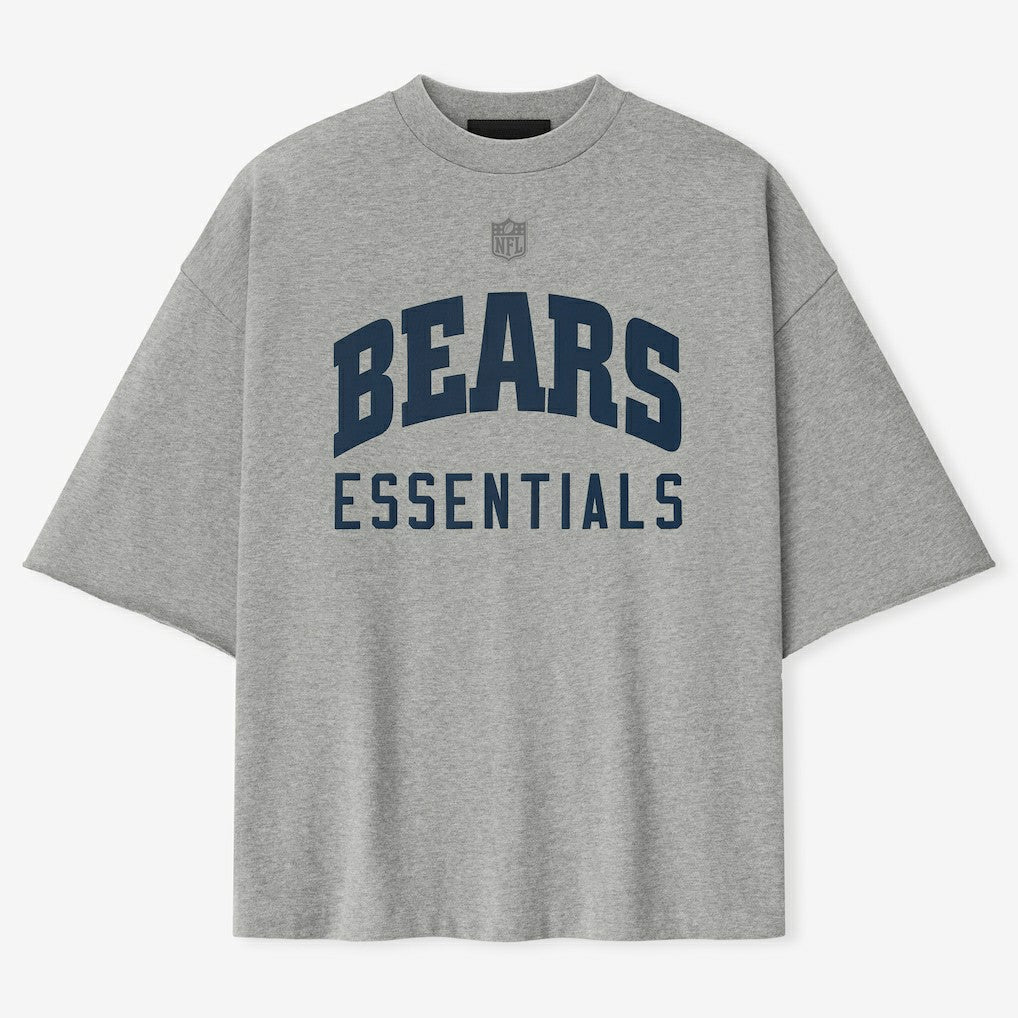 Chicago Bears Fear of God x NFL Unisex 3/4-Sleeve T-Shirt Heather Gray