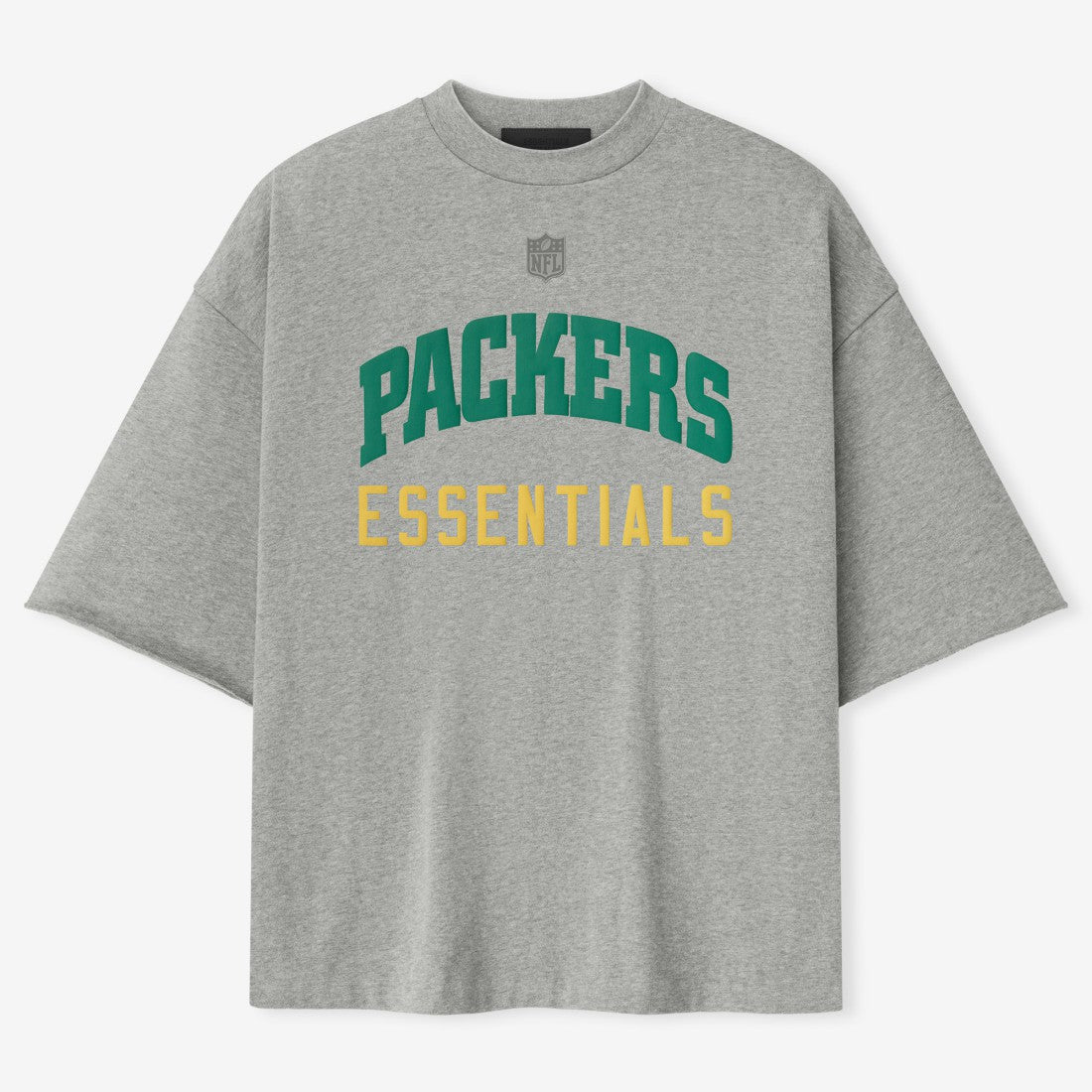 Green Bay Packers Fear of God x NFL Unisex 3/4-Sleeve T-Shirt Heather Gray
