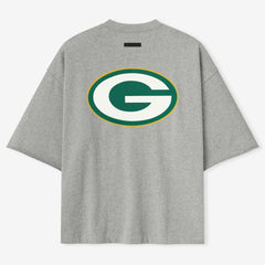 Green Bay Packers Fear of God x NFL Unisex 3/4-Sleeve T-Shirt Heather Gray