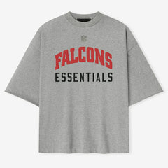 Atlanta Falcons Fear of God x NFL Unisex 3/4-Sleeve T-Shirt Heather Gray
