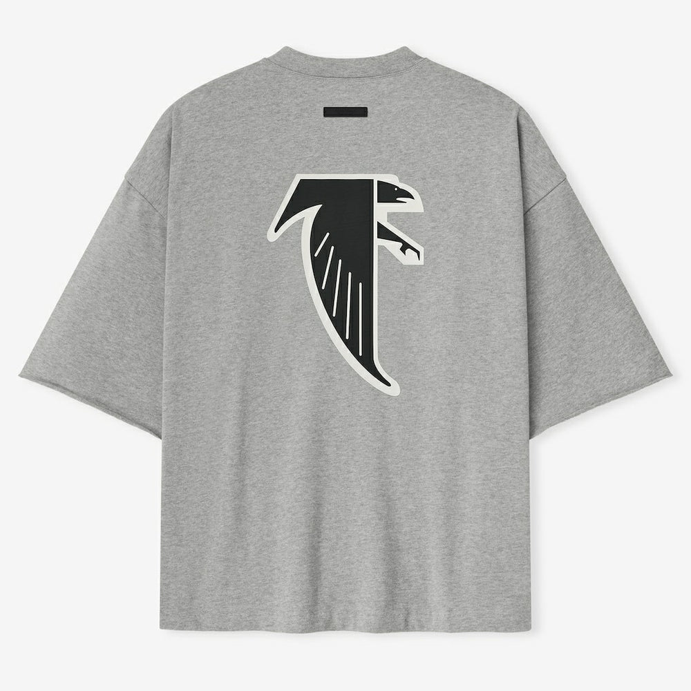 Atlanta Falcons Fear of God x NFL Unisex 3/4-Sleeve T-Shirt Heather Gray
