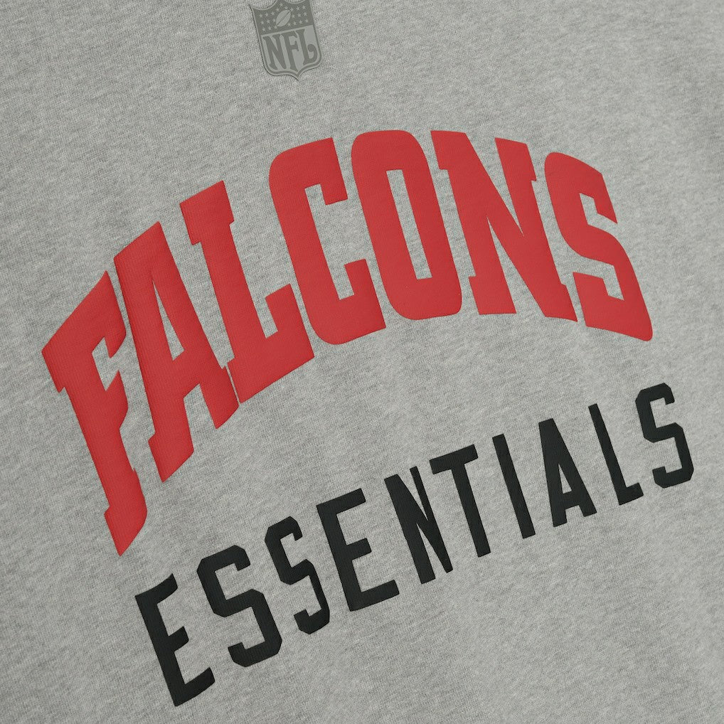 Atlanta Falcons Fear of God x NFL Unisex 3/4-Sleeve T-Shirt Heather Gray
