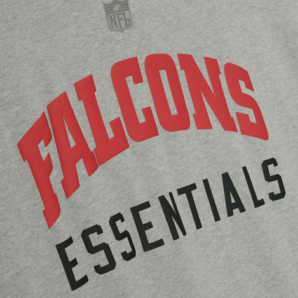 Atlanta Falcons Fear of God x NFL Unisex 3/4-Sleeve T-Shirt Heather Gray