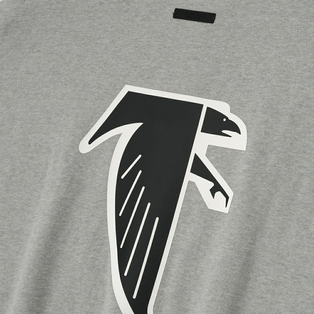 Atlanta Falcons Fear of God x NFL Unisex 3/4-Sleeve T-Shirt Heather Gray