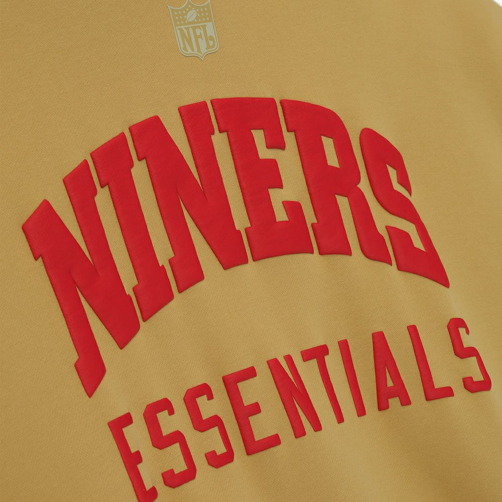 San Francisco 49ers Fear of God x NFL Unisex Sport Hoodie Gold/Heather Gray