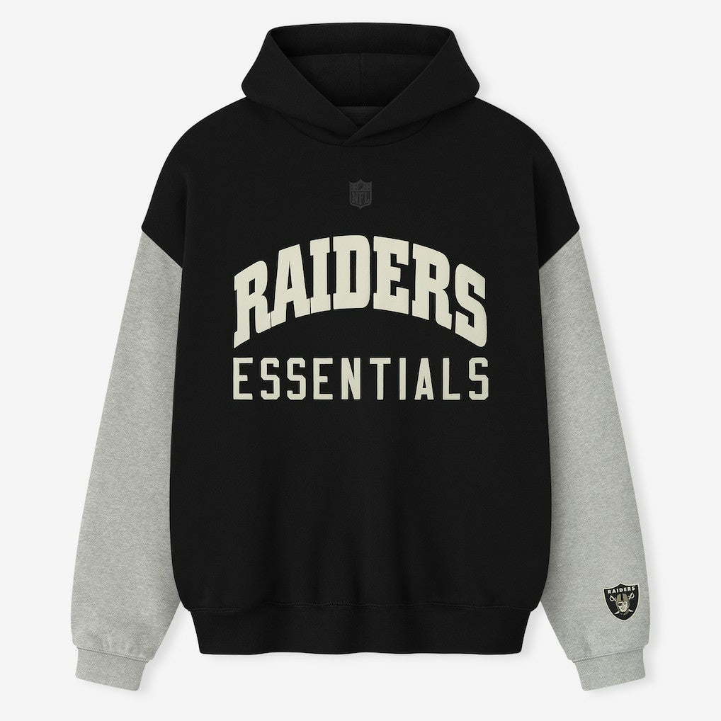 Las Vegas Raiders Fear of God x NFL Unisex Sport Hoodie Black/Heather Gray