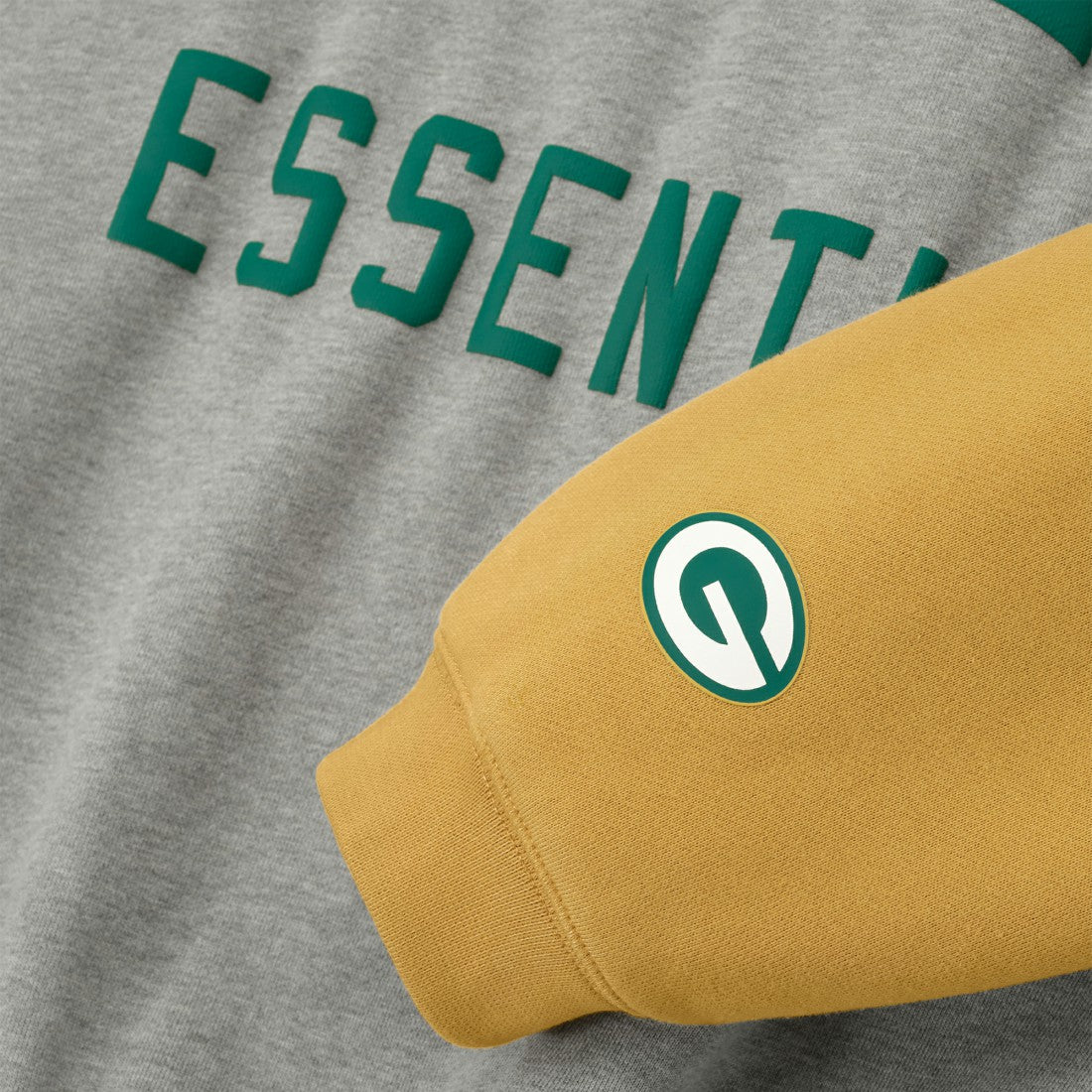 Green Bay Packers Fear of God x NFL Unisex Sport Hoodie Heather Gray/Gold