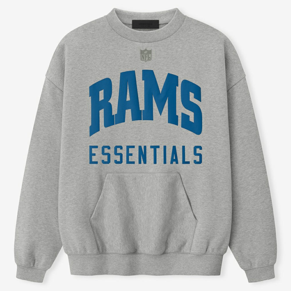 Los Angeles Rams Fear of God x NFL Unisex Sport Sweatshirt Heather Gray