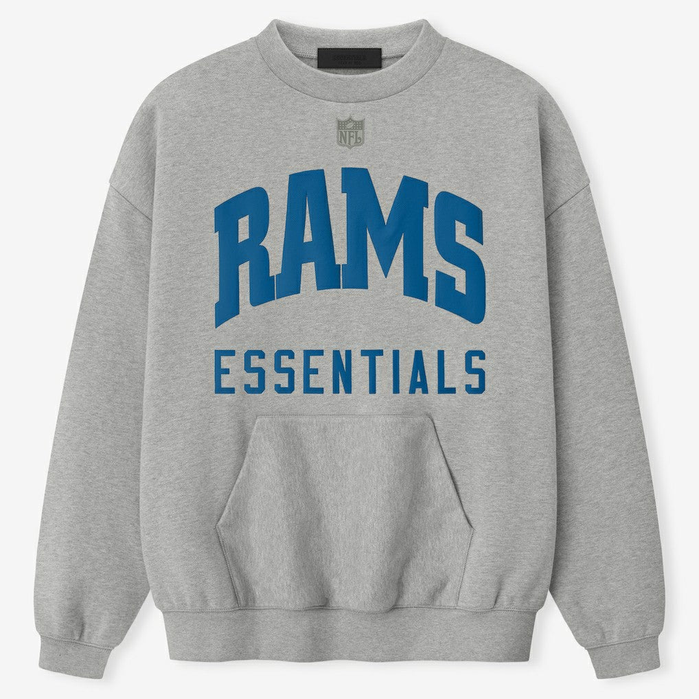Los Angeles Rams Fear of God x NFL Unisex Sport Sweatshirt Heather Gray