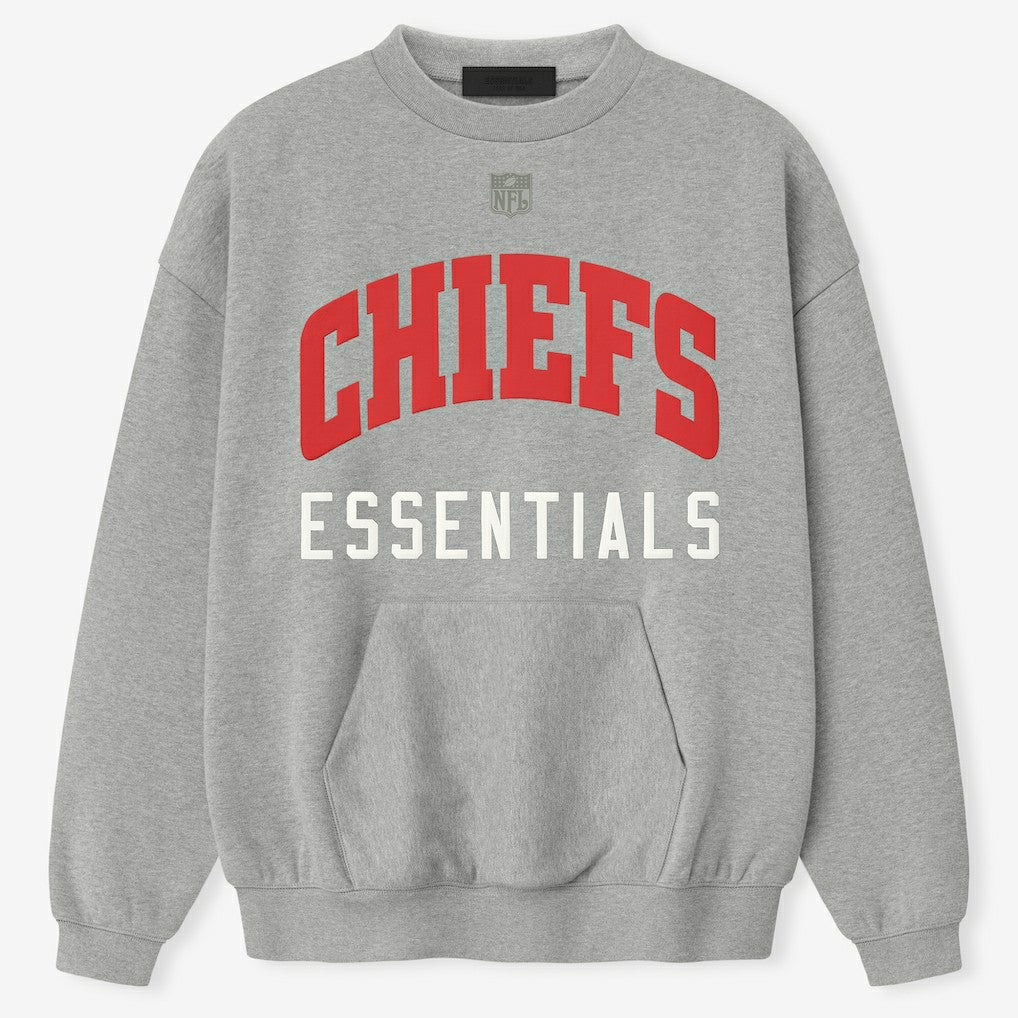 Kansas City Chiefs Fear of God x NFL Unisex Sport Sweatshirt Heather Gray