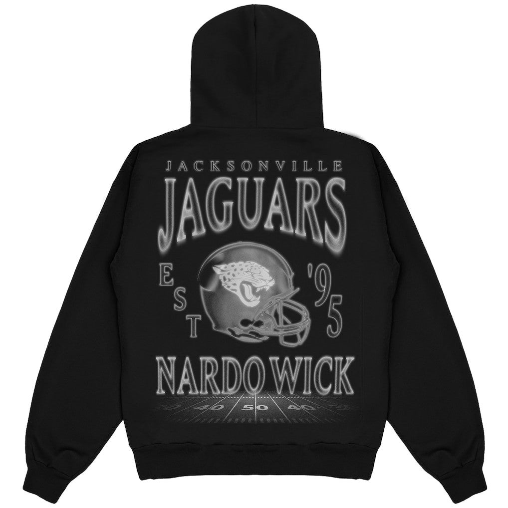 Jacksonville Jaguars Nardo Wick Unisex Teal Smoke Hoodie Black