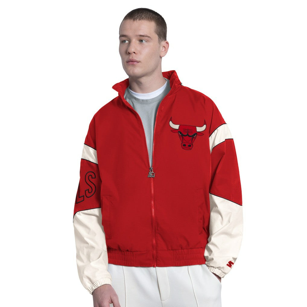 Chicago Bulls Starter The Gust Full-Zip Hooded Jacket Red
