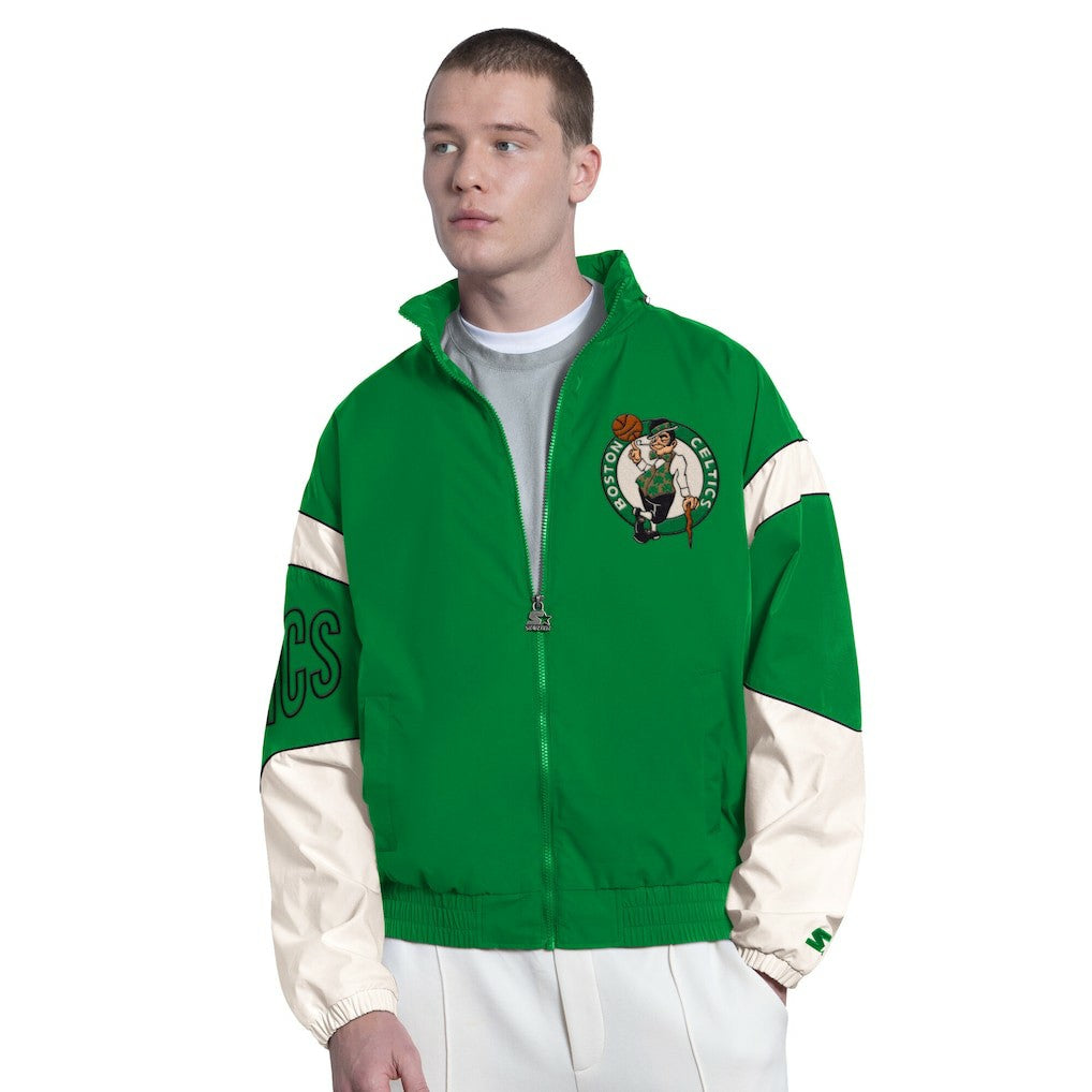 Boston Celtics Starter The Gust Full-Zip Hooded Jacket Green