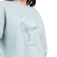 Boston Celtics Starter Women's Pastel Boxy Sweatshirt Cream