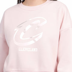 Cleveland Cavaliers Starter Women's Pastel Boxy Sweatshirt Light Pink