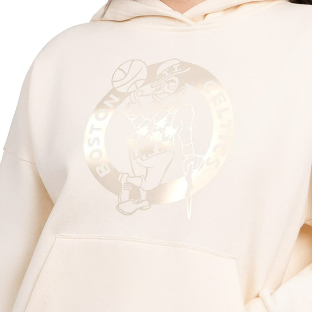 Boston Celtics Starter Women's Pastel Relaxed Hoodie Cream