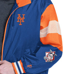 New York Mets Pro Player Legacy Lightweight Full-Zip Hooded Jacket - Royal/Orange Jackets