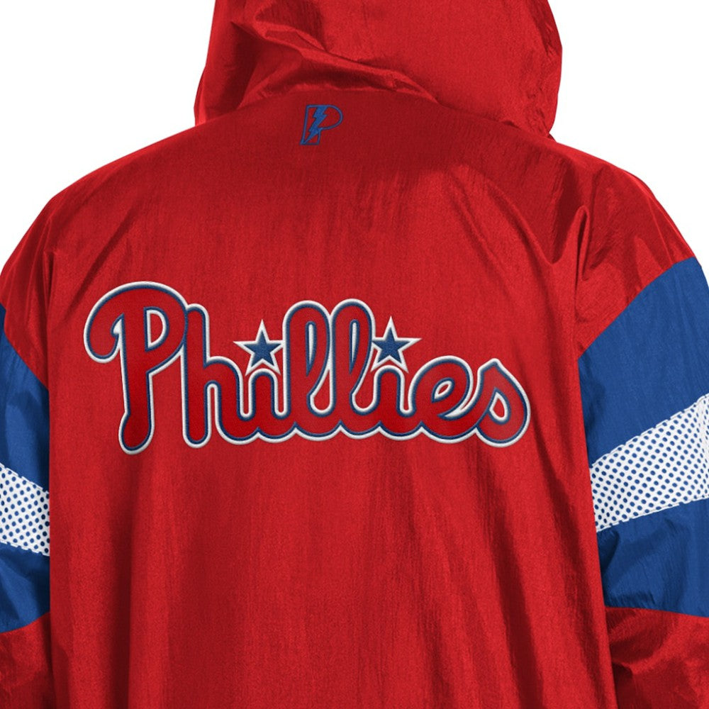 Philadelphia Phillies Pro Player Legacy Lightweight Full-Zip Hooded Jacket - Red/Royal Jackets