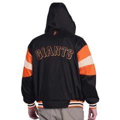 San Francisco Giants Pro Player Legacy Lightweight Full-Zip Hooded Jacket - Black/Orange Jackets