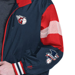 Cleveland Guardians Pro Player Legacy Lightweight Full-Zip Hooded Jacket - Navy/Red Jackets