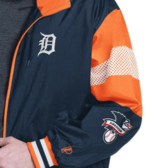 Detroit Tigers Pro Player Legacy Lightweight Full-Zip Hooded Jacket - Navy/Orange Jackets