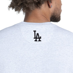 Los Angeles Dodgers Starter Face of Ice Blue French Terry Sweatshirt - Gray Sweatshirts